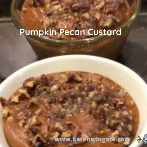 Pumpkin Pecan Custard